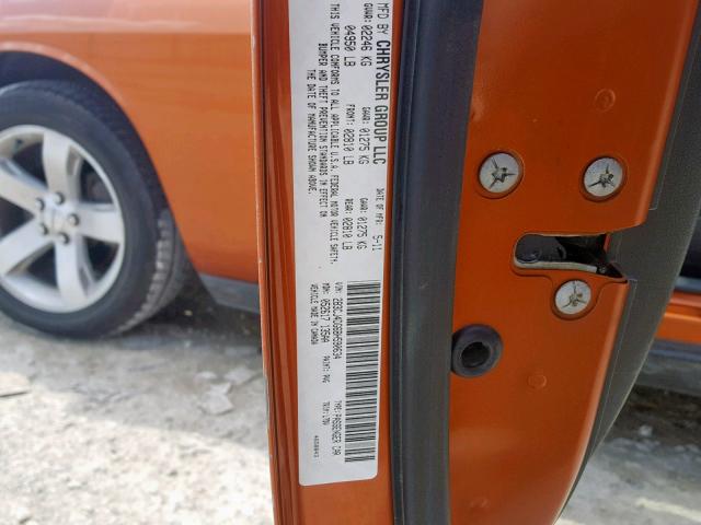 2B3CJ4DG6BH590634 - 2011 DODGE CHALLENGER ORANGE photo 10