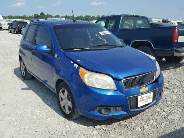 KL1TD66E19B301649 - 2009 CHEVROLET AVEO LS BLUE photo 1