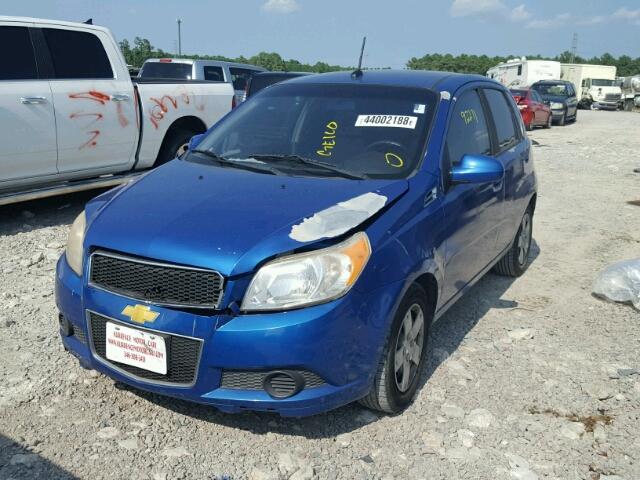 KL1TD66E19B301649 - 2009 CHEVROLET AVEO LS BLUE photo 2