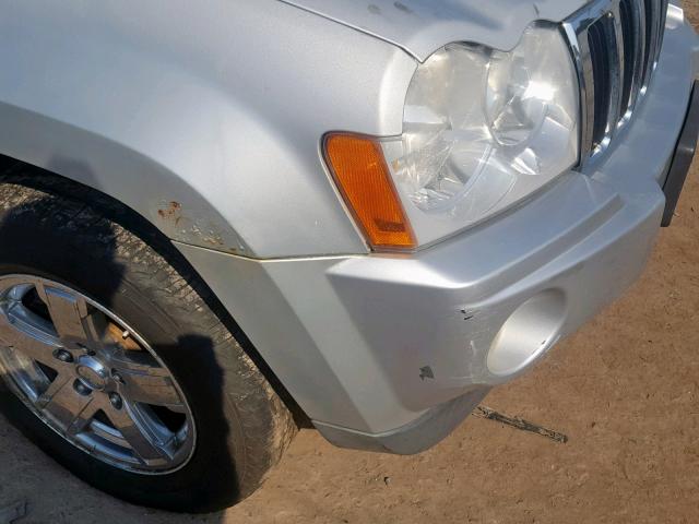 1J4HR58226C135624 - 2006 JEEP GRAND CHER SILVER photo 10