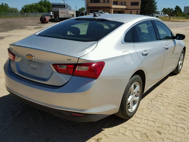 1G1ZB5ST5GF273540 - 2016 CHEVROLET MALIBU LS 银色 照片 4