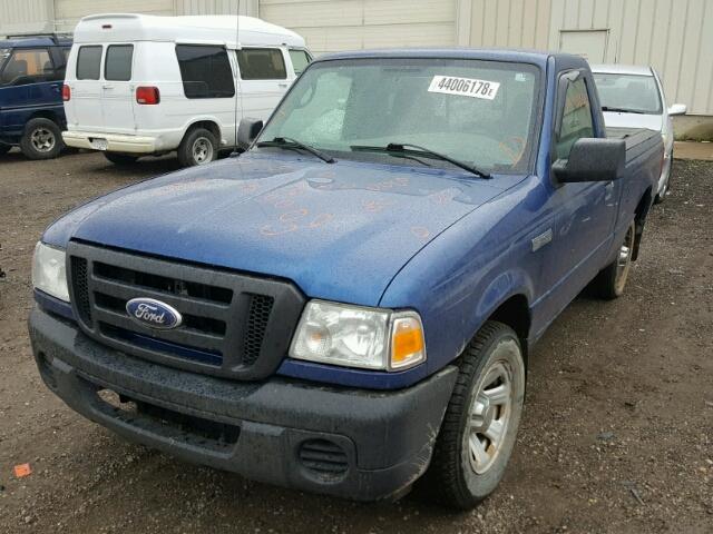 1FTYR10D29PA36312 - 2009 FORD RANGER BLUE photo 2