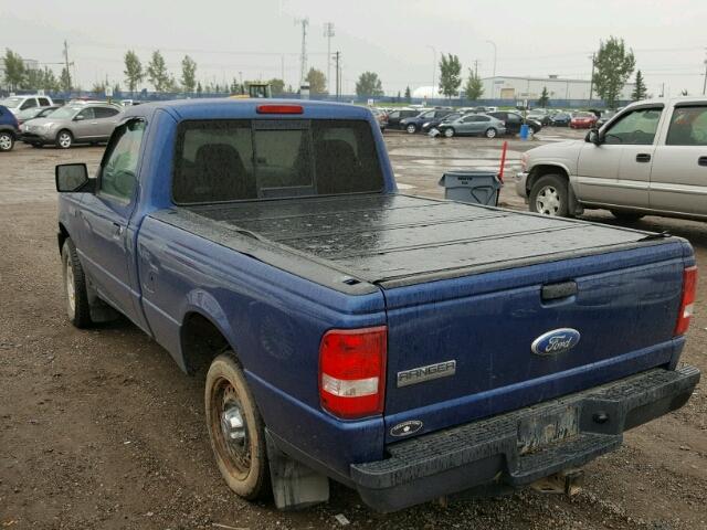 1FTYR10D29PA36312 - 2009 FORD RANGER BLUE photo 3