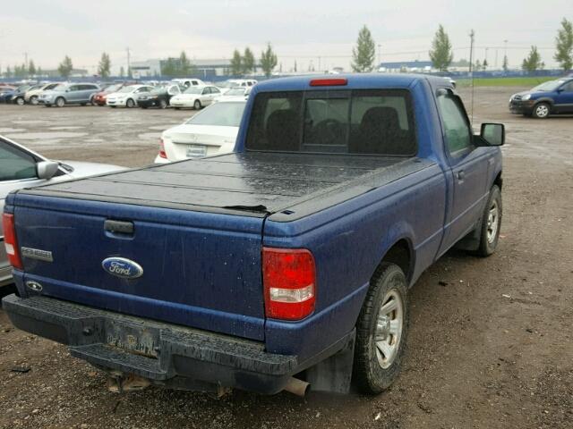 1FTYR10D29PA36312 - 2009 FORD RANGER BLUE photo 4