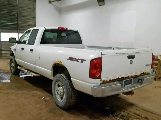 3D7KS28T19G520901 - 2009 DODGE RAM 2500 WHITE photo 3