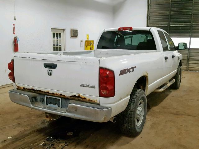 3D7KS28T19G520901 - 2009 DODGE RAM 2500 WHITE photo 4