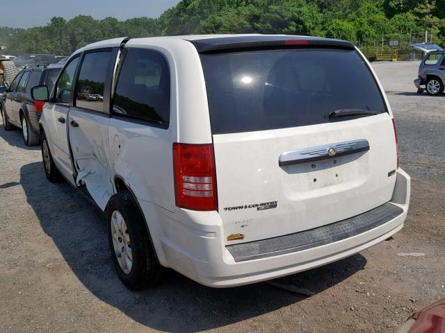 2A8HR44H28R799158 - 2008 CHRYSLER TOWN & COU WHITE photo 3