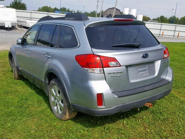 4S4BRDKC4C2299929 - 2012 SUBARU OUTBACK 3. BLUE photo 3