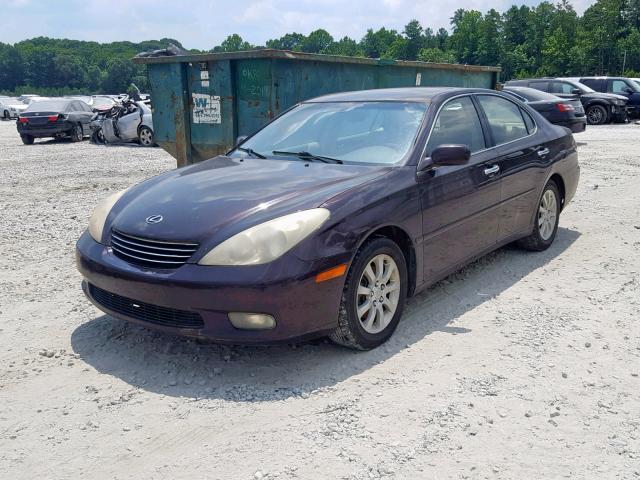 JTHBF30G430135717 - 2003 LEXUS ES 300 MAROON photo 1