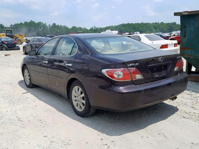 JTHBF30G430135717 - 2003 LEXUS ES 300 MAROON photo 3