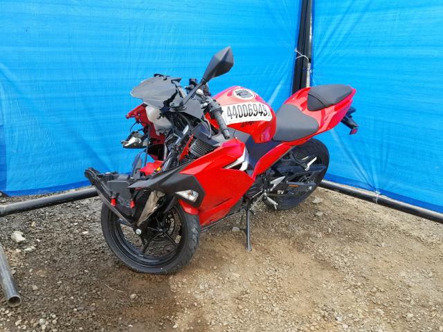 JKAEXKG14KDA29344 - 2019 KAWASAKI EX400 RED photo 2