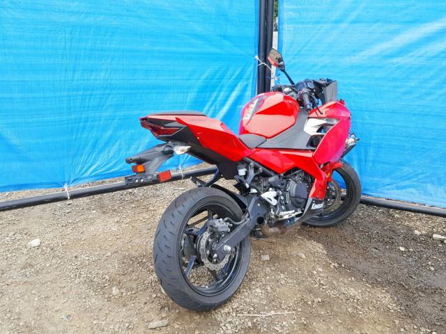 JKAEXKG14KDA29344 - 2019 KAWASAKI EX400 RED photo 4