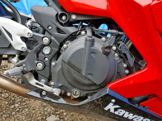 JKAEXKG14KDA29344 - 2019 KAWASAKI EX400 RED photo 7