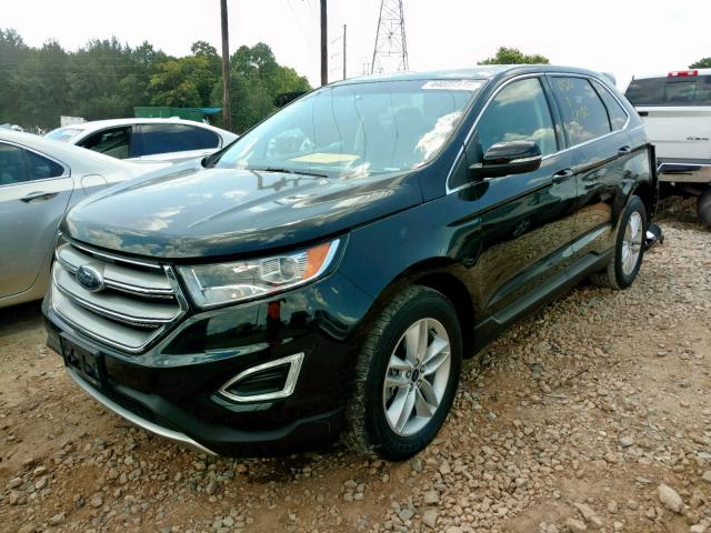 2FMPK3J81GBC00260 - 2016 FORD EDGE SEL BLACK photo 2