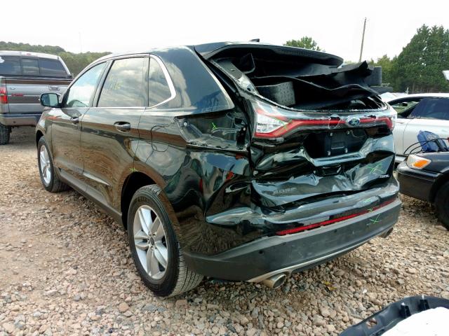 2FMPK3J81GBC00260 - 2016 FORD EDGE SEL BLACK photo 3