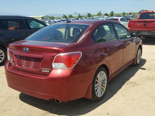 JF1GJAE65CH029097 - 2012 SUBARU IMPREZA PR MAROON photo 4