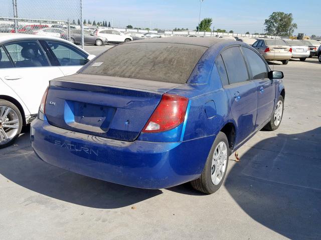 1G8AZ52F15Z130276 - 2005 SATURN ION LEVEL BLUE photo 4