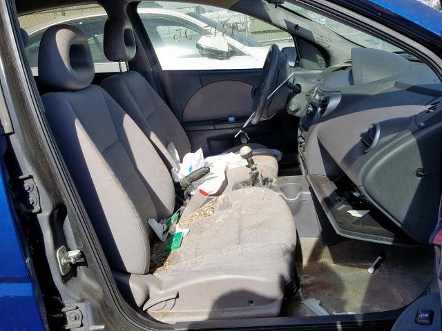 1G8AZ52F15Z130276 - 2005 SATURN ION LEVEL BLUE photo 5