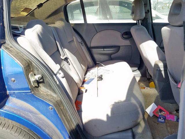 1G8AZ52F15Z130276 - 2005 SATURN ION LEVEL BLUE photo 6