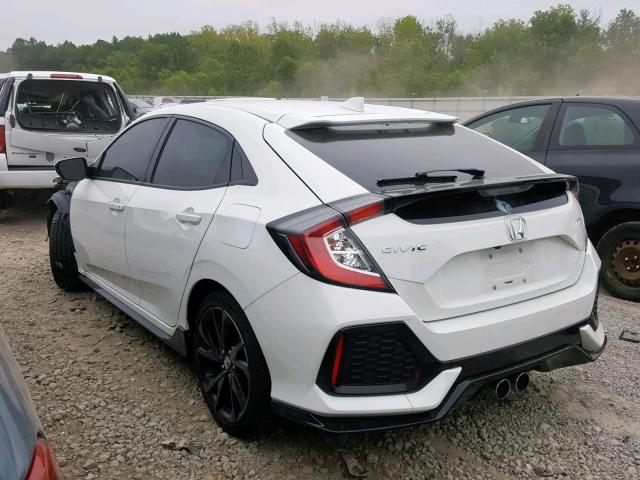 SHHFK7H47JU218586 - 2018 HONDA CIVIC SPOR WHITE photo 3