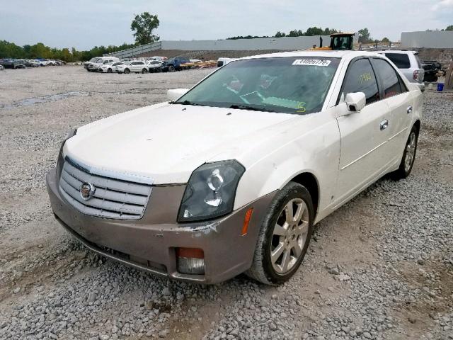 1G6DP577470100886 - 2007 CADILLAC CTS HI FEA WHITE photo 2