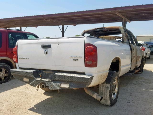 3D7KS28A07G808002 - 2007 DODGE RAM 2500 S WHITE photo 4