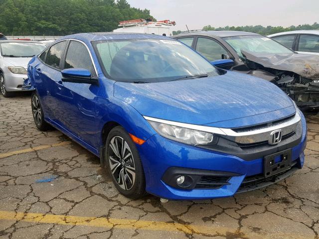 JHMFC1F7XJX021165 - 2018 HONDA CIVIC EXL 蓝色 照片 1
