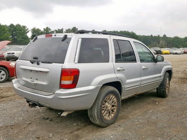 1J4GW58N02C315497 - 2002 JEEP GRAND CHER SILVER photo 4