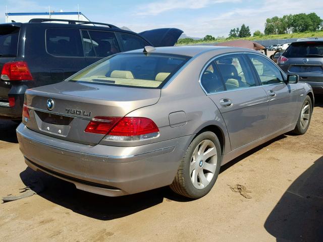 WBAHN83577DT71697 - 2007 BMW 750 BROWN photo 4