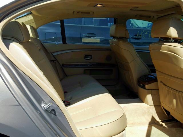 WBAHN83577DT71697 - 2007 BMW 750 BROWN photo 6