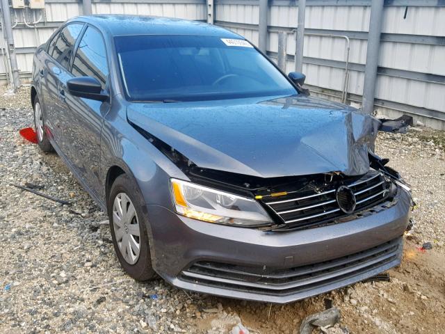 3VW2K7AJ0FM318058 - 2015 VOLKSWAGEN JETTA BASE GRAY photo 1