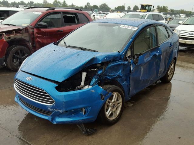 3FADP4BJ6HM139736 - 2017 FORD FIESTA SE BLUE photo 2