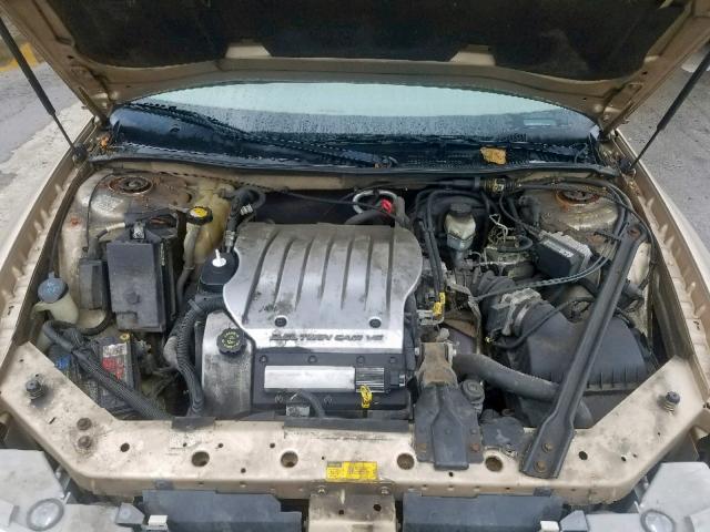 1G3WH52H31F136530 - 2001 OLDSMOBILE INTRIGUE G GOLD photo 7