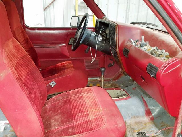 1FMCU14T1KUC78814 - 1989 FORD BRONCO II RED photo 5