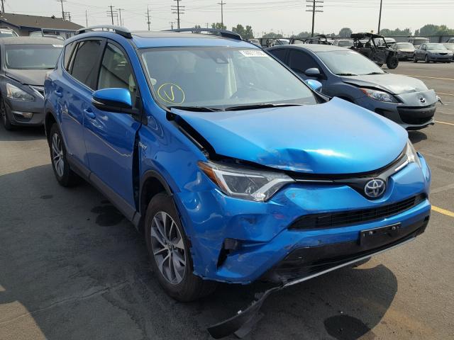 JTMRJREV7HD102171 - 2017 TOYOTA RAV4 HV LE BLUE photo 1