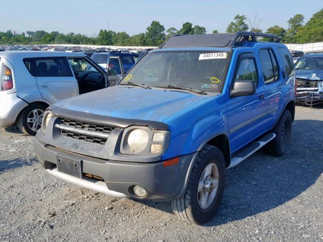 5N1ED28T02C512259 - 2002 NISSAN XTERRA XE BLUE photo 2