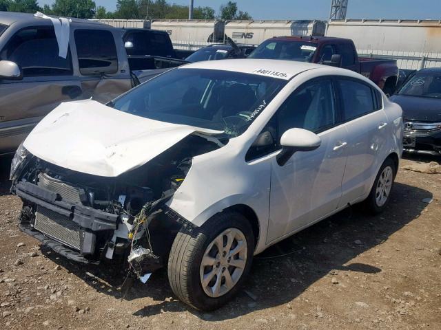 KNADM4A33G6669275 - 2016 KIA RIO LX WHITE photo 2