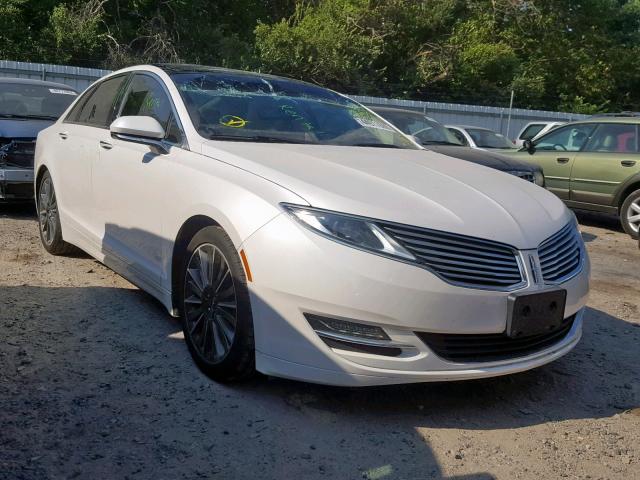 3LN6L2LUXER834128 - 2014 LINCOLN MKZ HYBRID WHITE photo 1