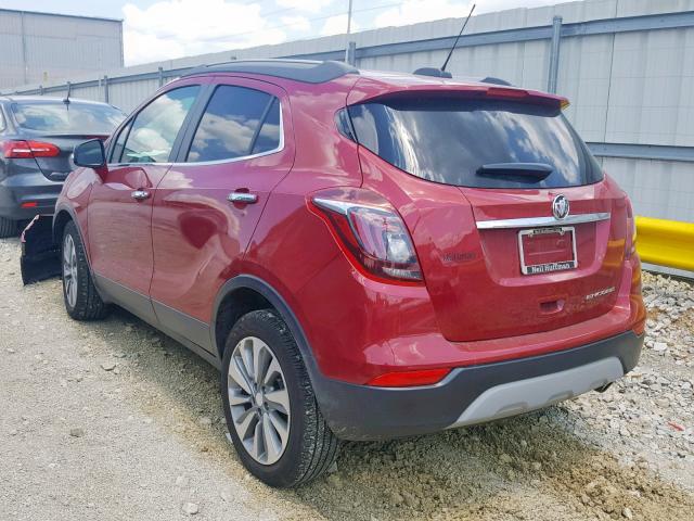 KL4CJASB2KB720383 - 2019 BUICK ENCORE PRE RED photo 3