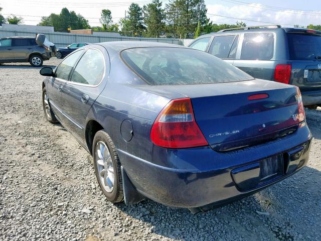 2C3AE66GX3H507103 - 2003 CHRYSLER 300M BLUE photo 3