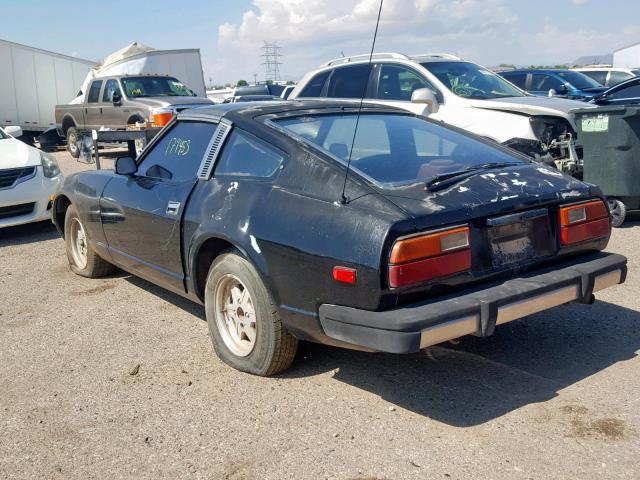 JN1HZ04S6BX272201 - 1981 DATSUN 280ZX BLACK photo 3