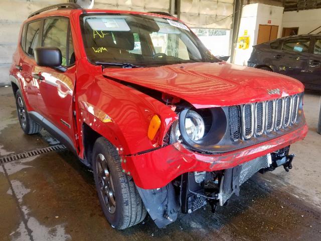 ZACCJAAB9JPG69914 - 2018 JEEP RENEGADE S RED photo 1