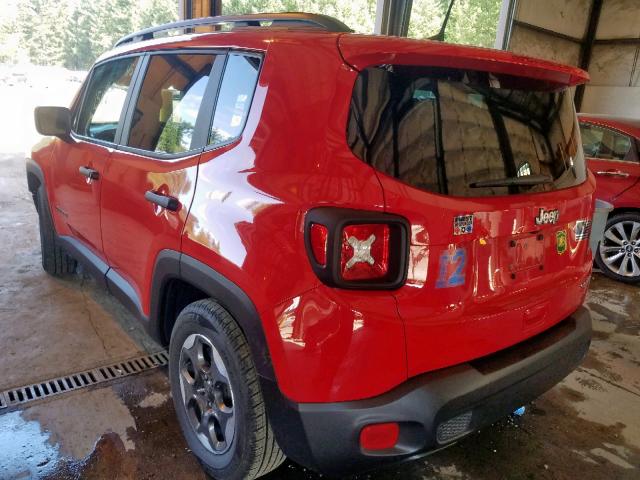 ZACCJAAB9JPG69914 - 2018 JEEP RENEGADE S RED photo 3