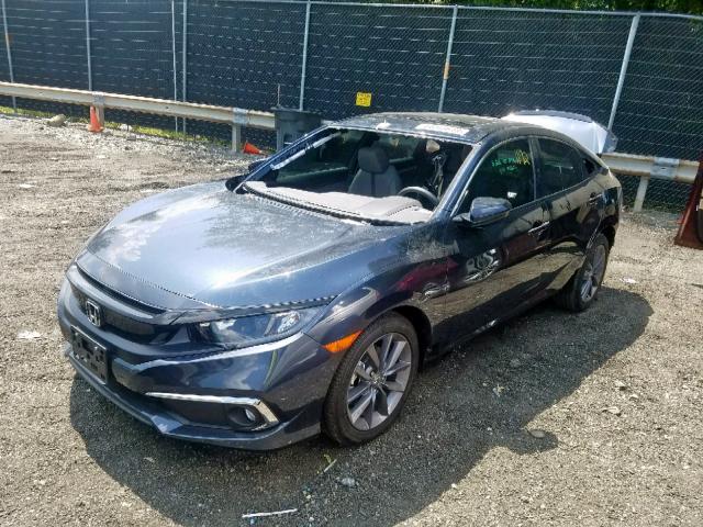 19XFC1F77KE004987 - 2019 HONDA CIVIC EXL 蓝色 照片 2