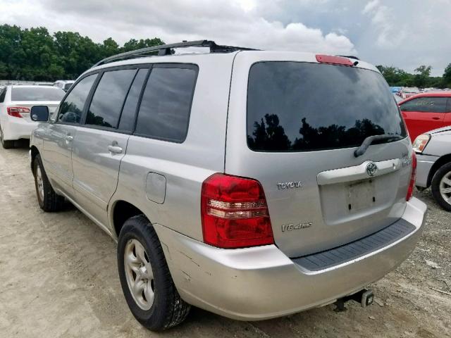 JTEHF21A210021109 - 2001 TOYOTA HIGHLANDER SILVER photo 3