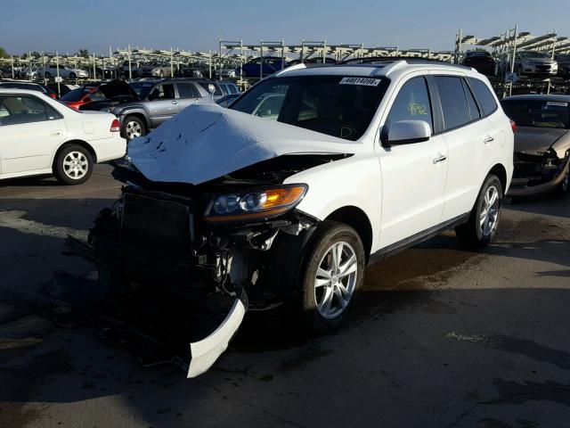 5NMSKDAG9AH386019 - 2010 HYUNDAI SANTA FE L WHITE photo 2