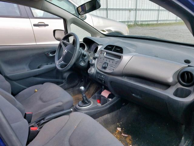 JHMGE8G30DC049734 - 2013 HONDA FIT BLUE photo 5