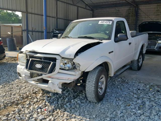 1FTYR10U55PA35259 - 2005 FORD RANGER WHITE photo 2