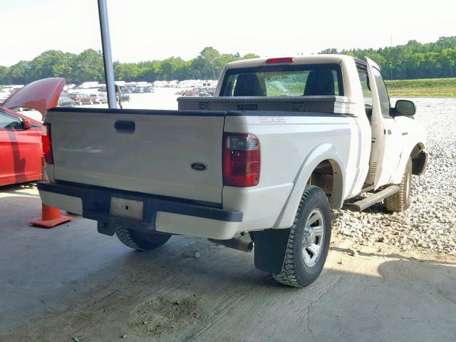 1FTYR10U55PA35259 - 2005 FORD RANGER WHITE photo 4