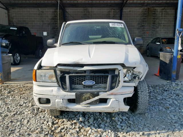 1FTYR10U55PA35259 - 2005 FORD RANGER WHITE photo 9